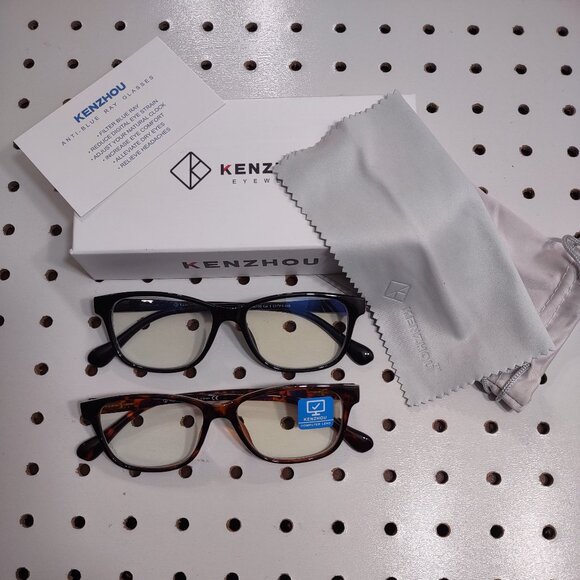 Two Pairs of Kenzhou Anti-Blue Ray Glasses - Picture 1 of 6